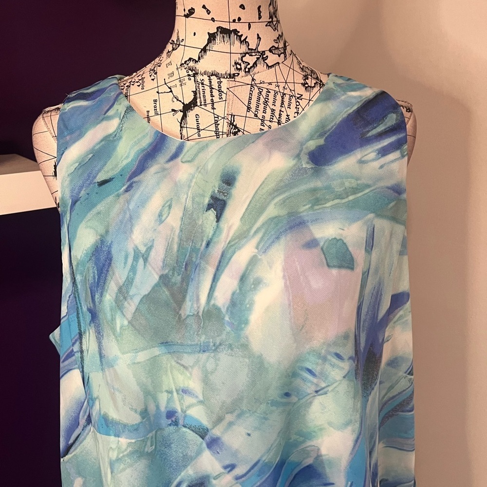 Norm Thompson Sleeveless Flowy Dress - Picture 2 of 8
